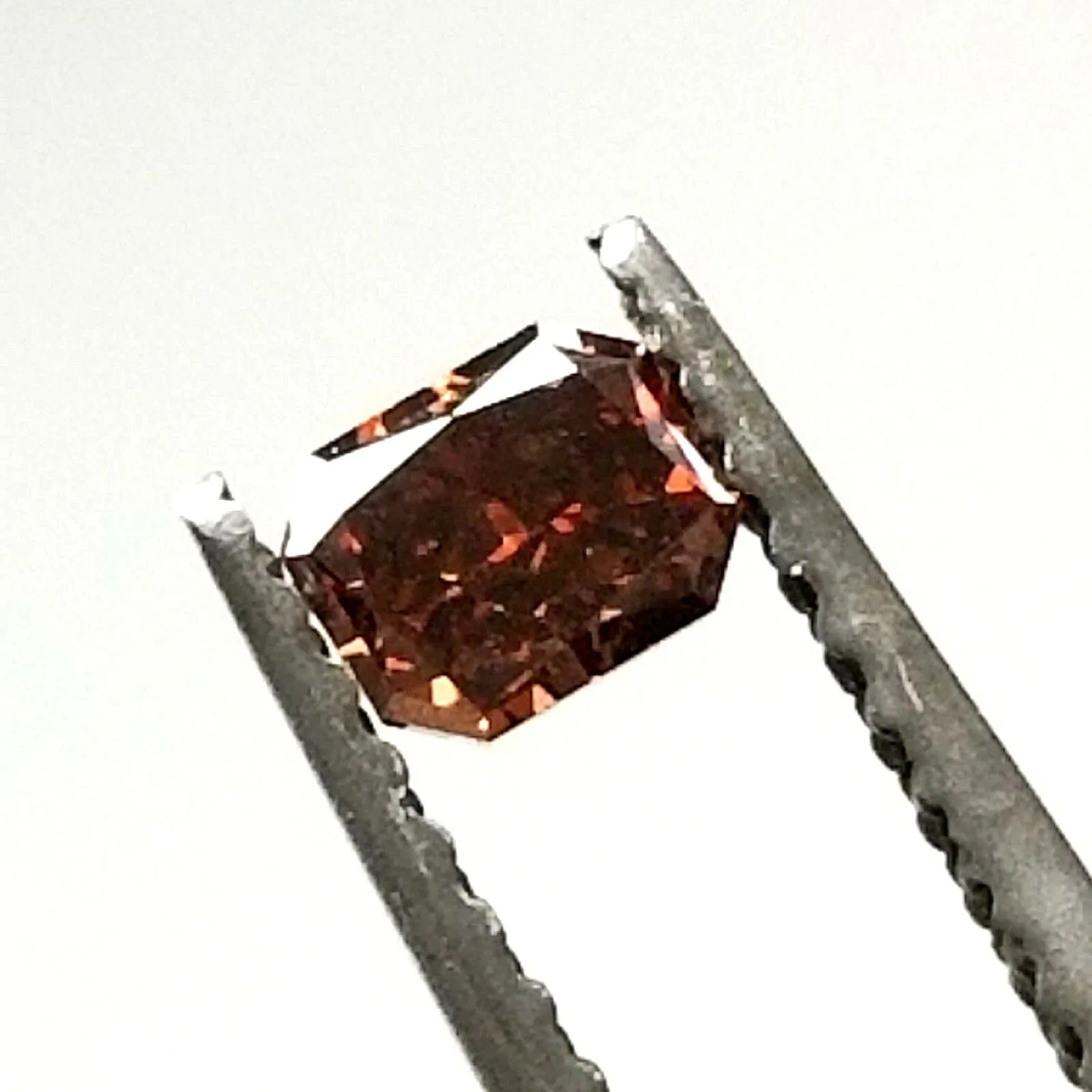 0.28 CT Fancy Red Orange Brown Color GIA Certified Natural Loose Diamond Radiant