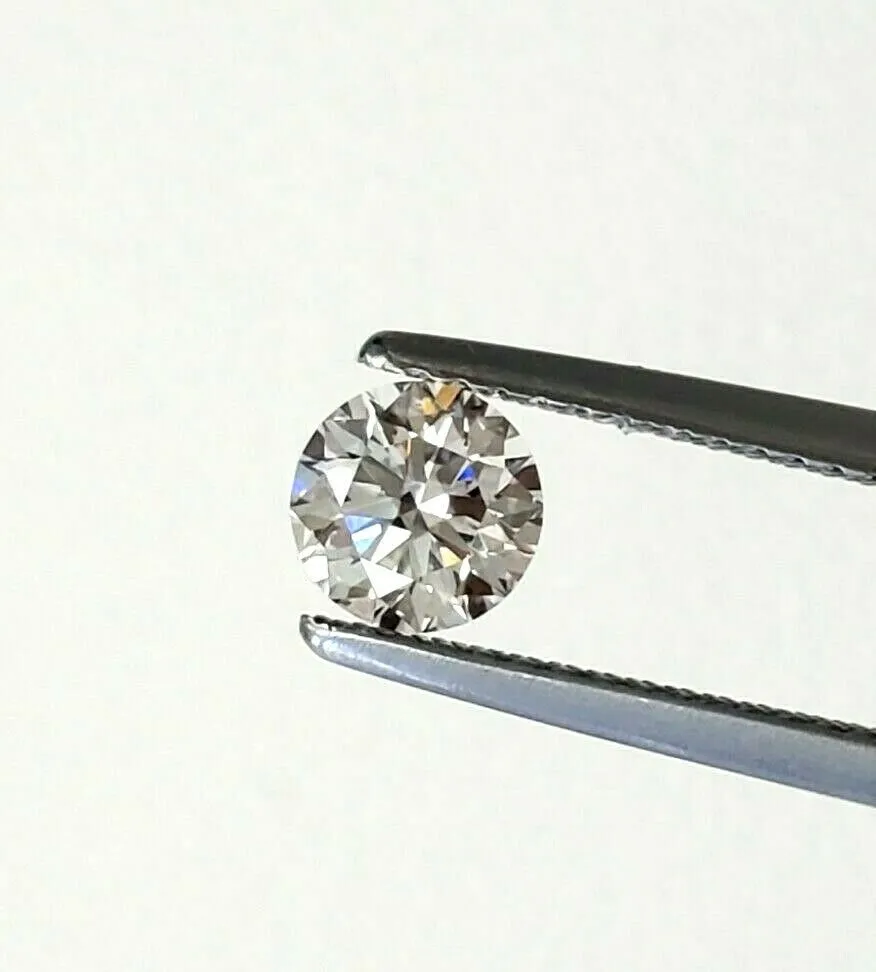 0.59 CT Fancy Faint PINK Color Natural Loose Diamond Round Cut GIA Certified