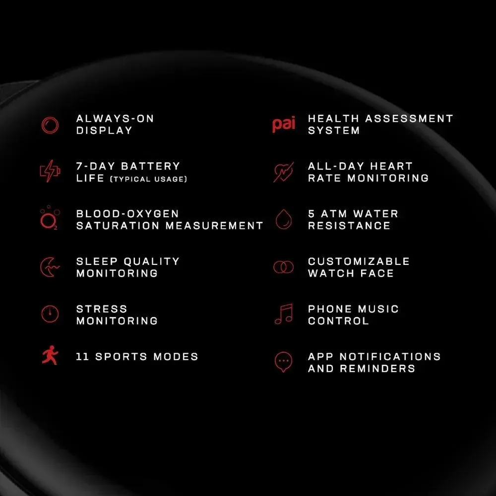 100% New Original Zepp E Circle Smartwatch Sleep Quality Monitoring 5ATM Water Resistant  7Days Battery Notification Smart Watch