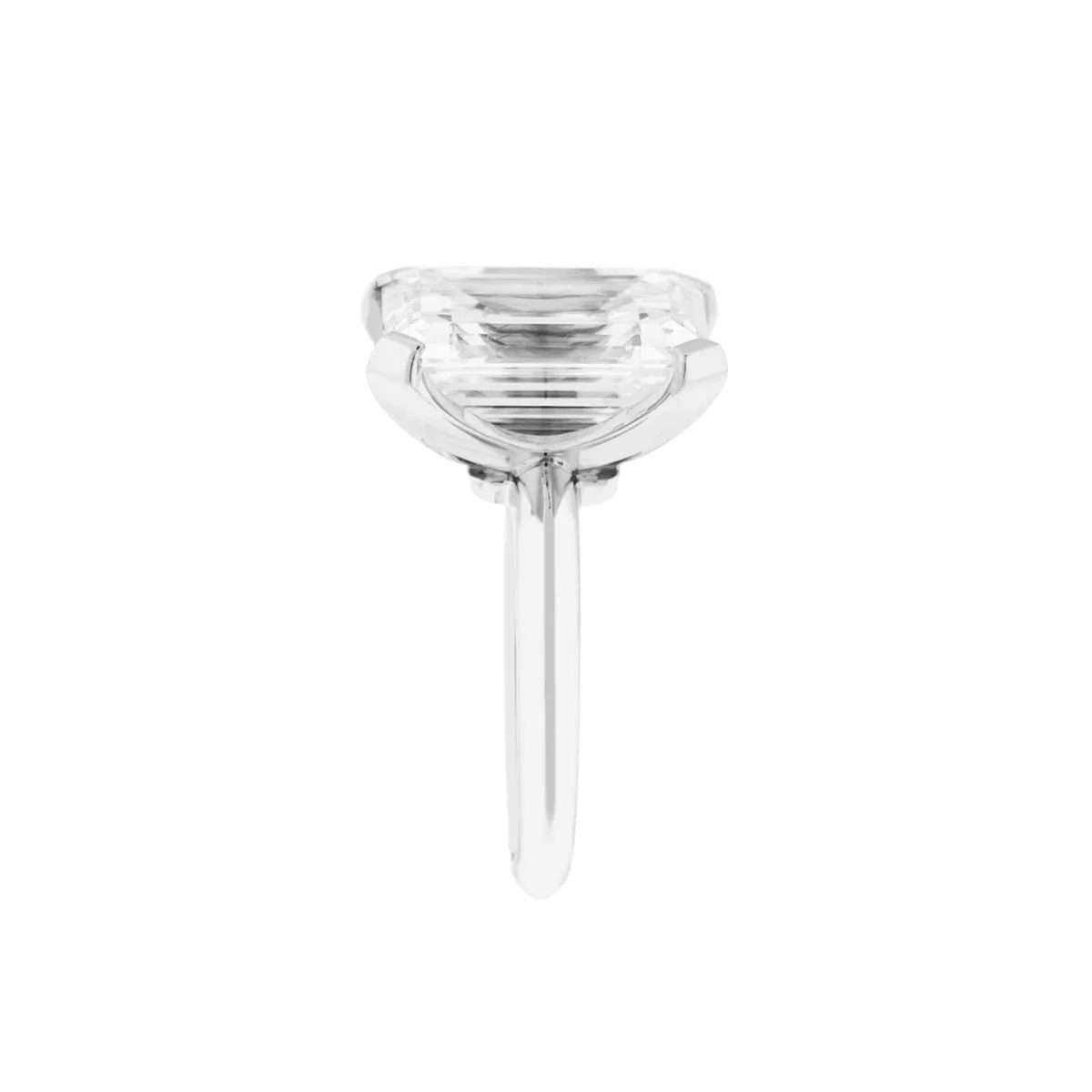 10.34ct Emerald Cut Engagement Ring GIA Certified J/SI1 Platinum