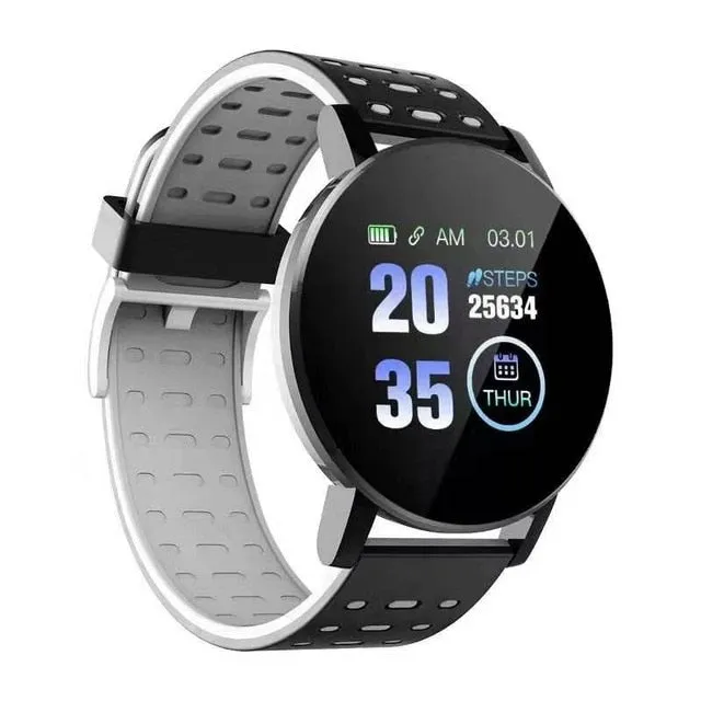 119 Plus Smart Bracelet Heart Rate Smart Watch Man Wristband Sports Watches Band Waterproof Smartwatch Android With Alarm Clock