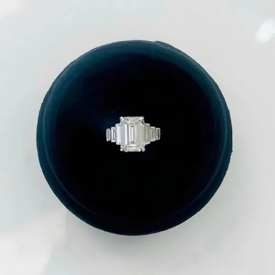 1/2 Carat Emerald Cut Diamond - G IF - 0.55ct - 100676