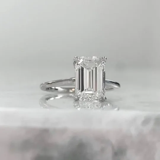 1/2 Carat Emerald Cut Diamond - G IF - 0.55ct - 100676