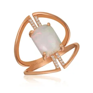 14K 0.06ct-Diamond 1.10ct/Opal Fashion Ring