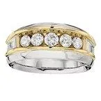 14K 1.50ct Diamond Channel-Set Wedding-Band