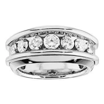14K 1.50ct Diamond Channel-Set Wedding-Band