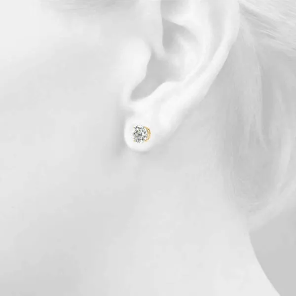 14K  Stud Diamond Earrings