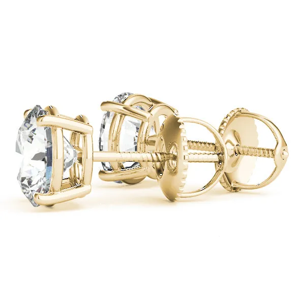 14K  Stud Diamond Earrings