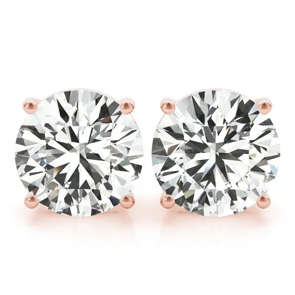 14K  Stud Diamond Earrings