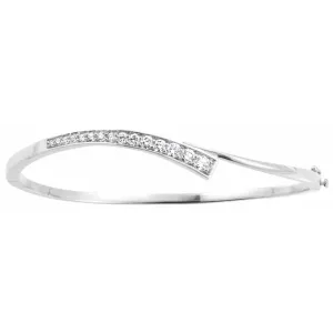 14K White 3/4 CTW Diamond Journey 6.5" Bracelet