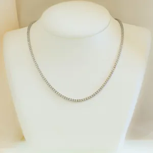 14kw 5.5ctw Diamond Tennis Necklace