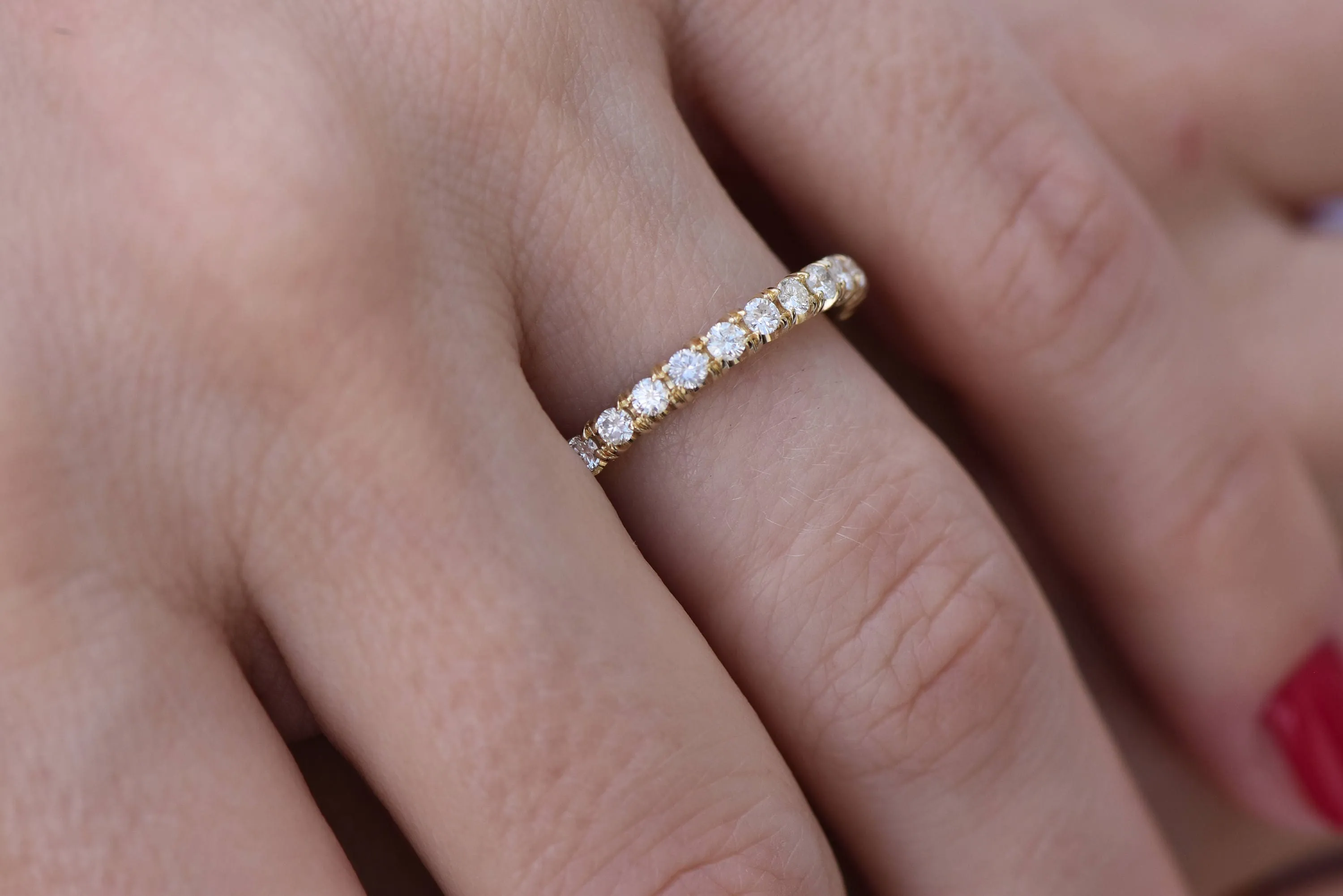 1.50 carat Halo diamond engagement wedding sets-Diamond wedding set-14K yellow Gold-Promise ring-Diamond engagement ring-Wedding band