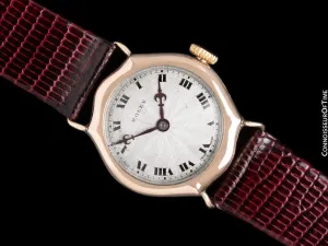 1920's Rolex Ladies Vintage Art Deco Watch - 9K Rose Gold