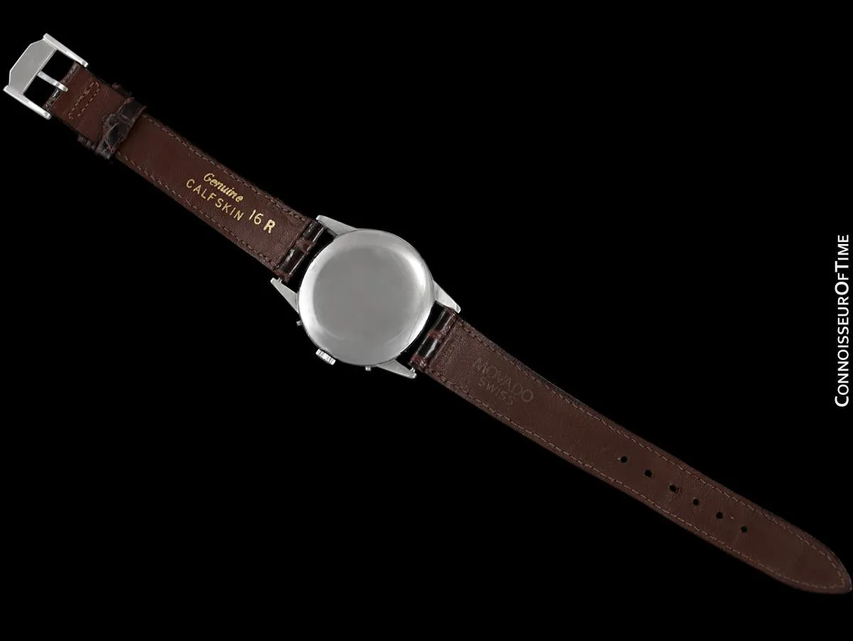 1940's Tiffany & Co. by Movado Vintage Triple Calendar Mens Watch - Stainless Steel - The Calendograph