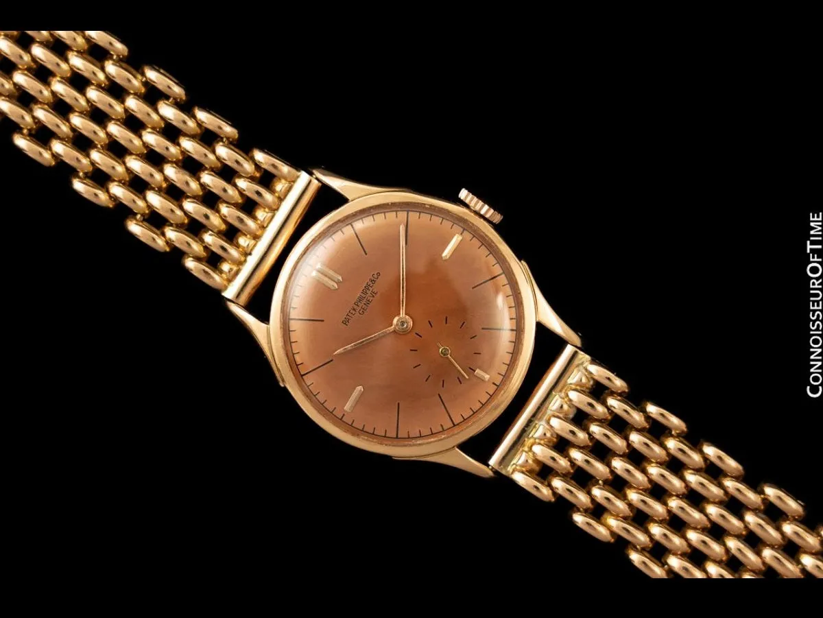1943 Patek Philippe Vintage Calatrava Ref. 1515 Mens 18K Rose Gold Watch - Digital Extract