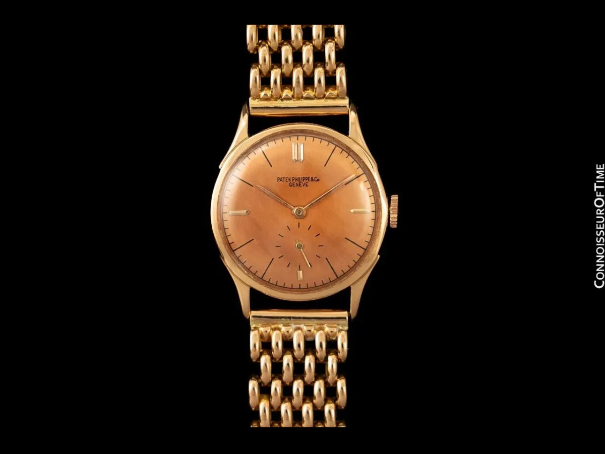 1943 Patek Philippe Vintage Calatrava Ref. 1515 Mens 18K Rose Gold Watch - Digital Extract