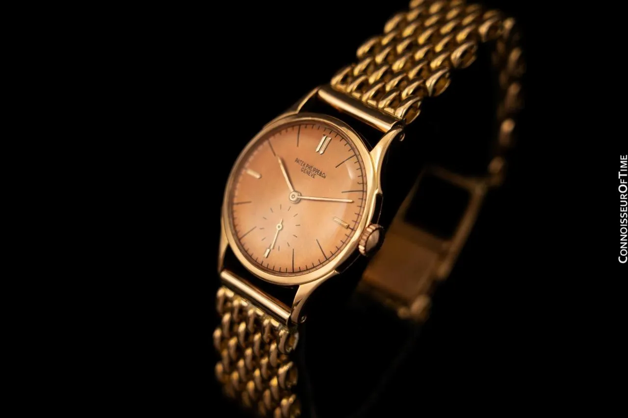 1943 Patek Philippe Vintage Calatrava Ref. 1515 Mens 18K Rose Gold Watch - Digital Extract