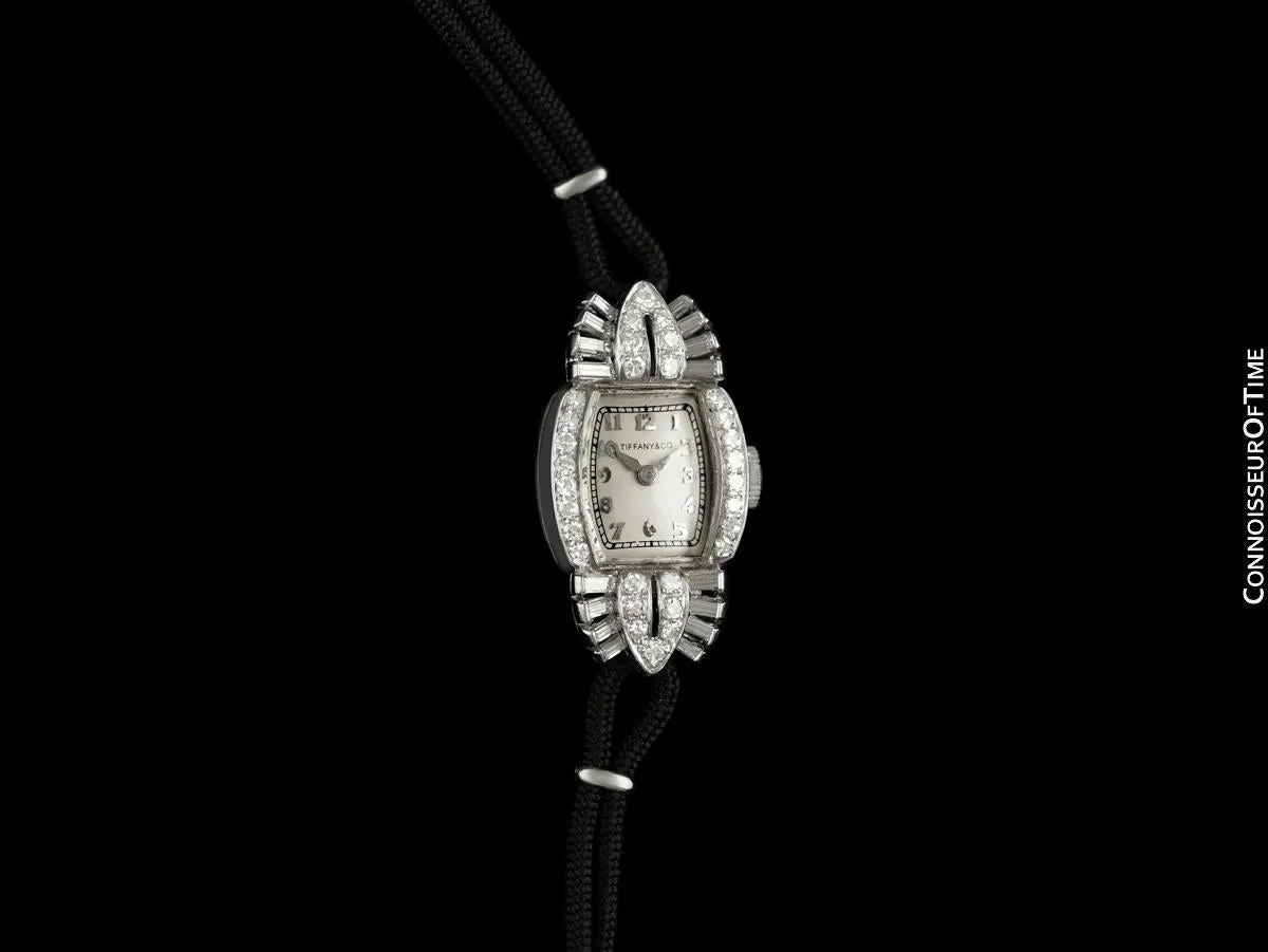 1953 Tiffany & Co. Ladies Vintage Watch - Platinum & Diamonds