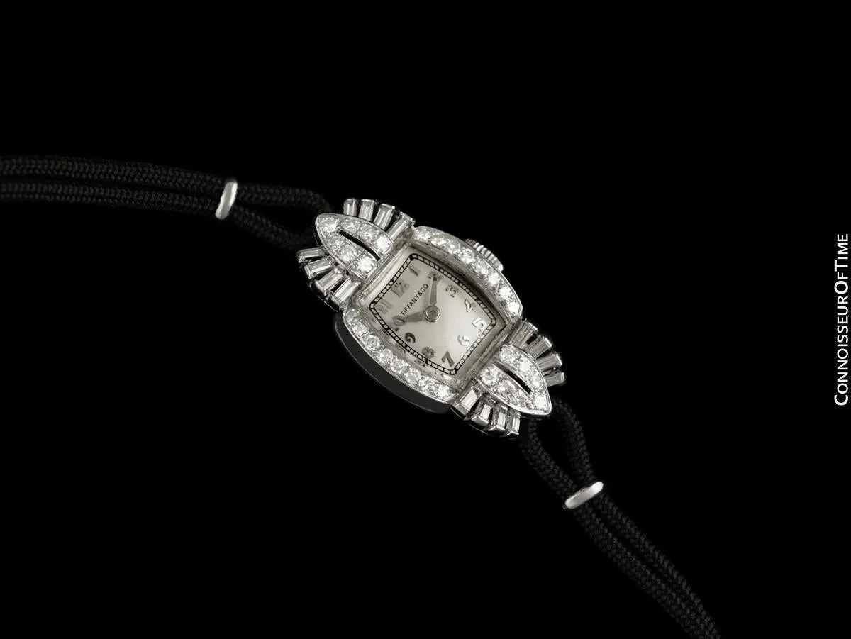 1953 Tiffany & Co. Ladies Vintage Watch - Platinum & Diamonds