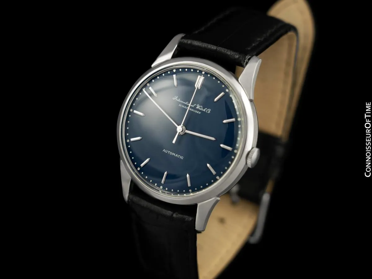 1961 IWC Vintage Mens Full Size Automatic Cal. 853 Isomura Watch - Platinum