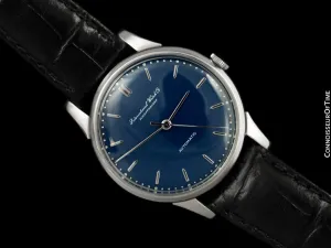 1961 IWC Vintage Mens Full Size Automatic Cal. 853 Isomura Watch - Platinum