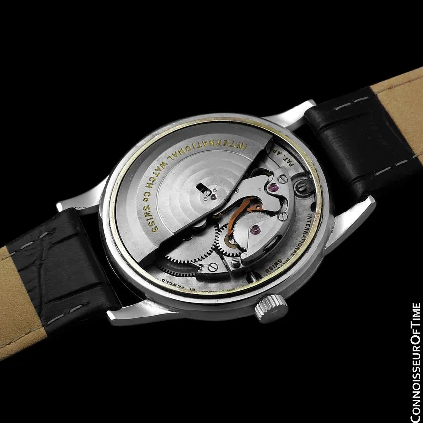 1962 IWC Vintage Mens Full Size Automatic Cal. 853 Isomura Watch - Platinum