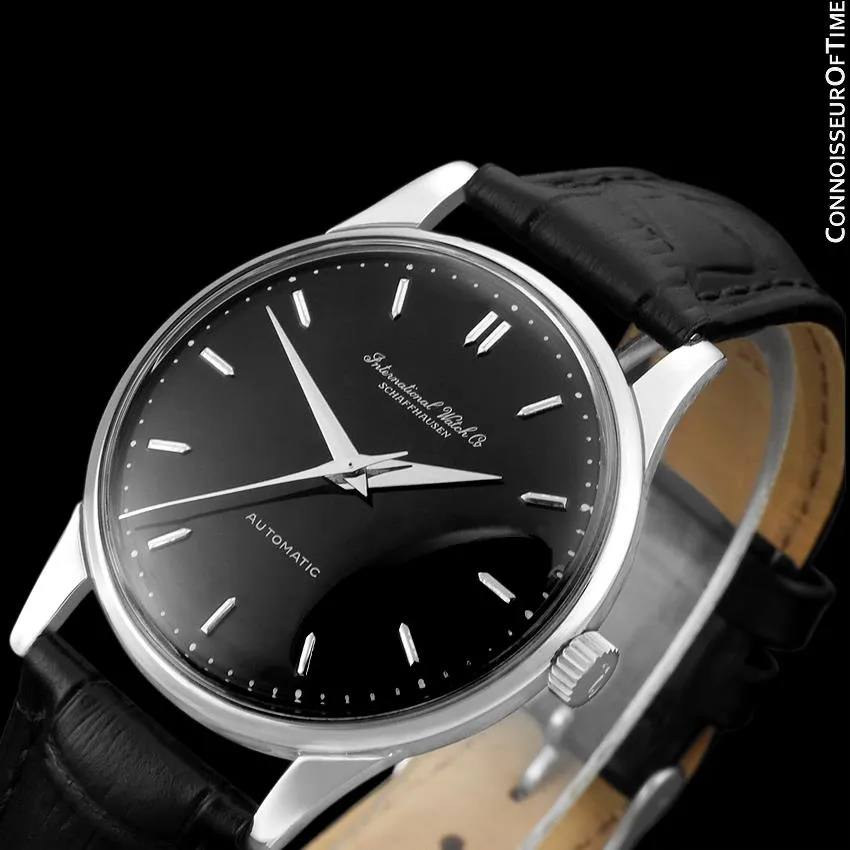 1962 IWC Vintage Mens Full Size Automatic Cal. 853 Isomura Watch - Platinum
