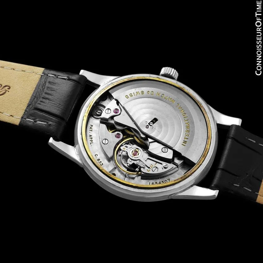1962 IWC Vintage Mens Full Size Automatic Cal. 853 Isomura Watch - Platinum