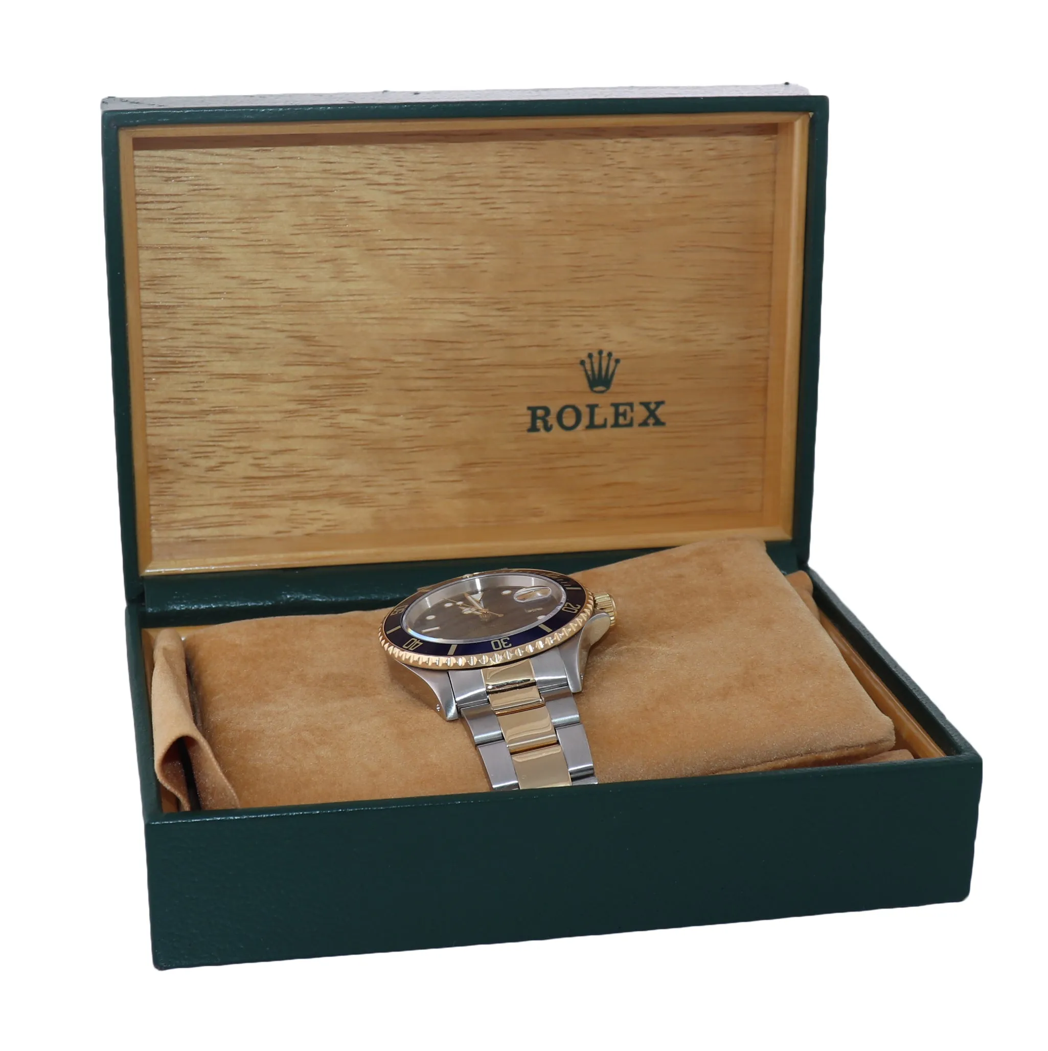 1998 Rolex Submariner 16613 Two Tone Steel 18k Yellow Gold Blue Dial 40mm Watch