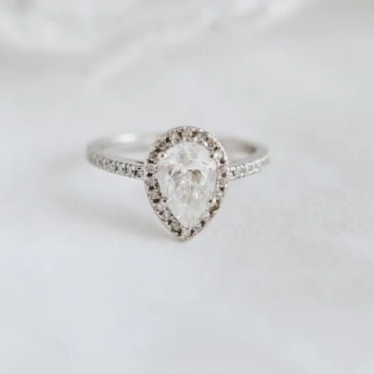 2 Carat Pear Shape Cut Diamond - G SI1 - 2.01ct - 166123