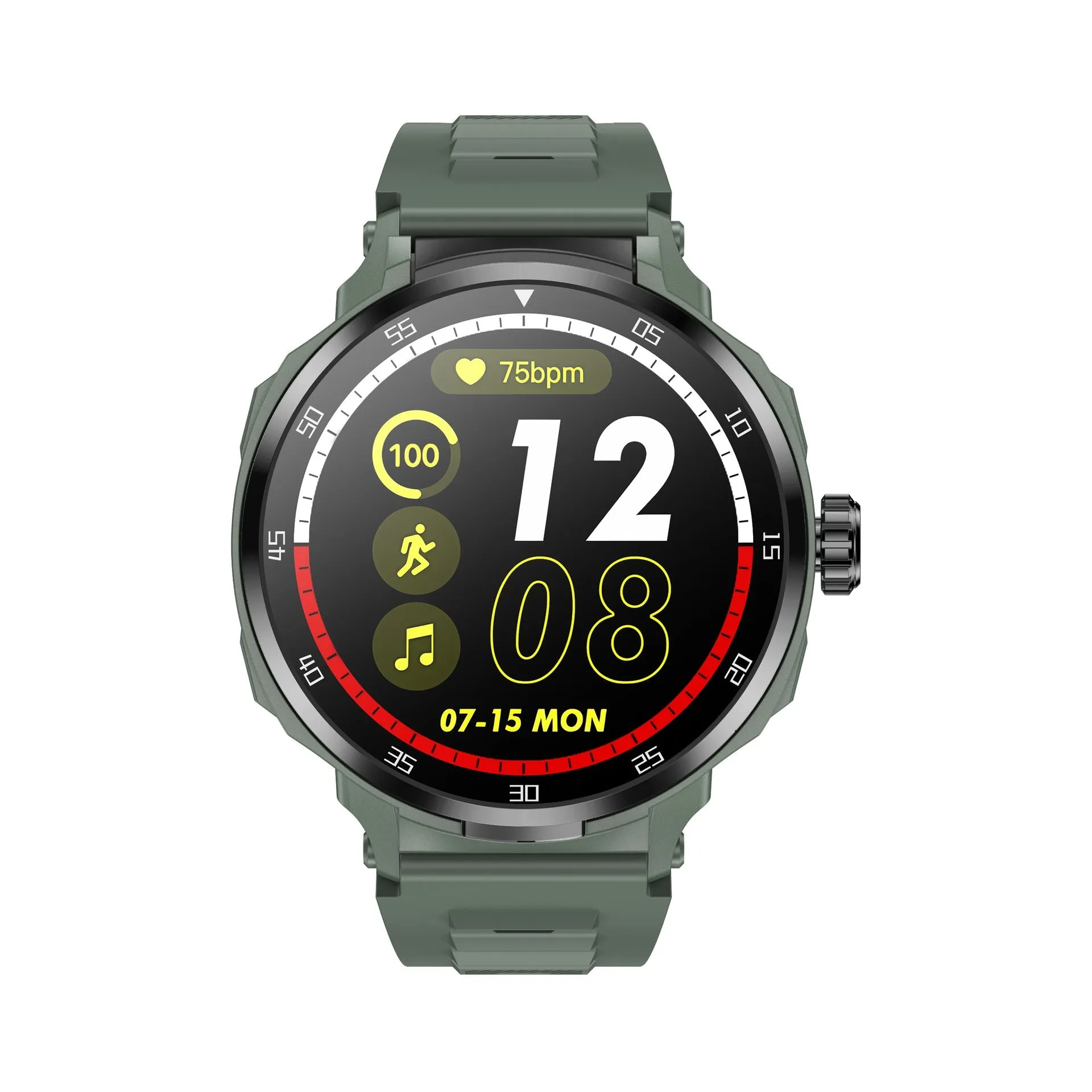 2 in 1 Health Monitoring Smart Watch Bulit-in TWS Headset Sport HD Full Color Screen Waterproof HIFI Sound Quality Bluetooth Earphones