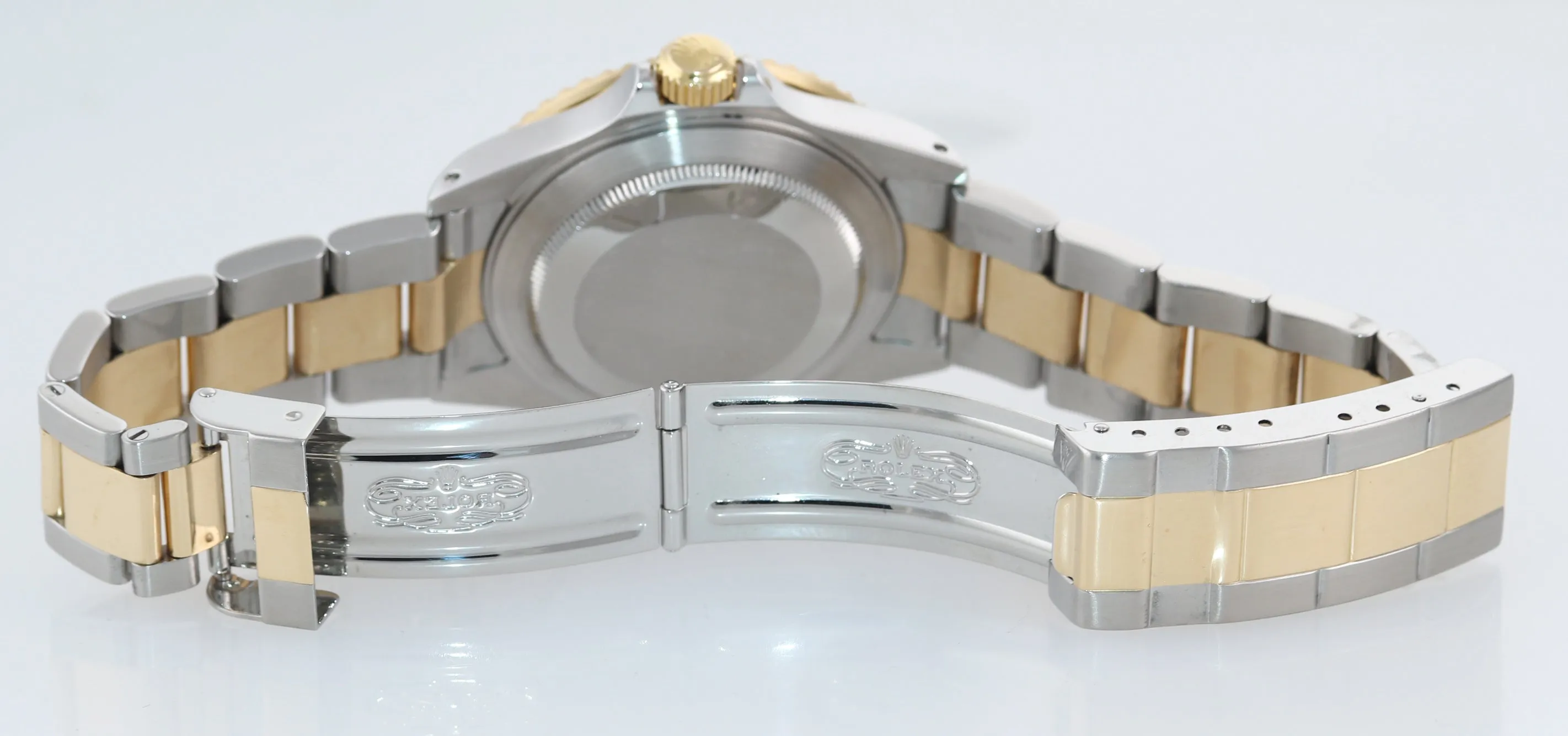 2002 MINT PAPERS Rolex Submariner 16613 Two Tone Gold Blue Dial 40mm Watch Box
