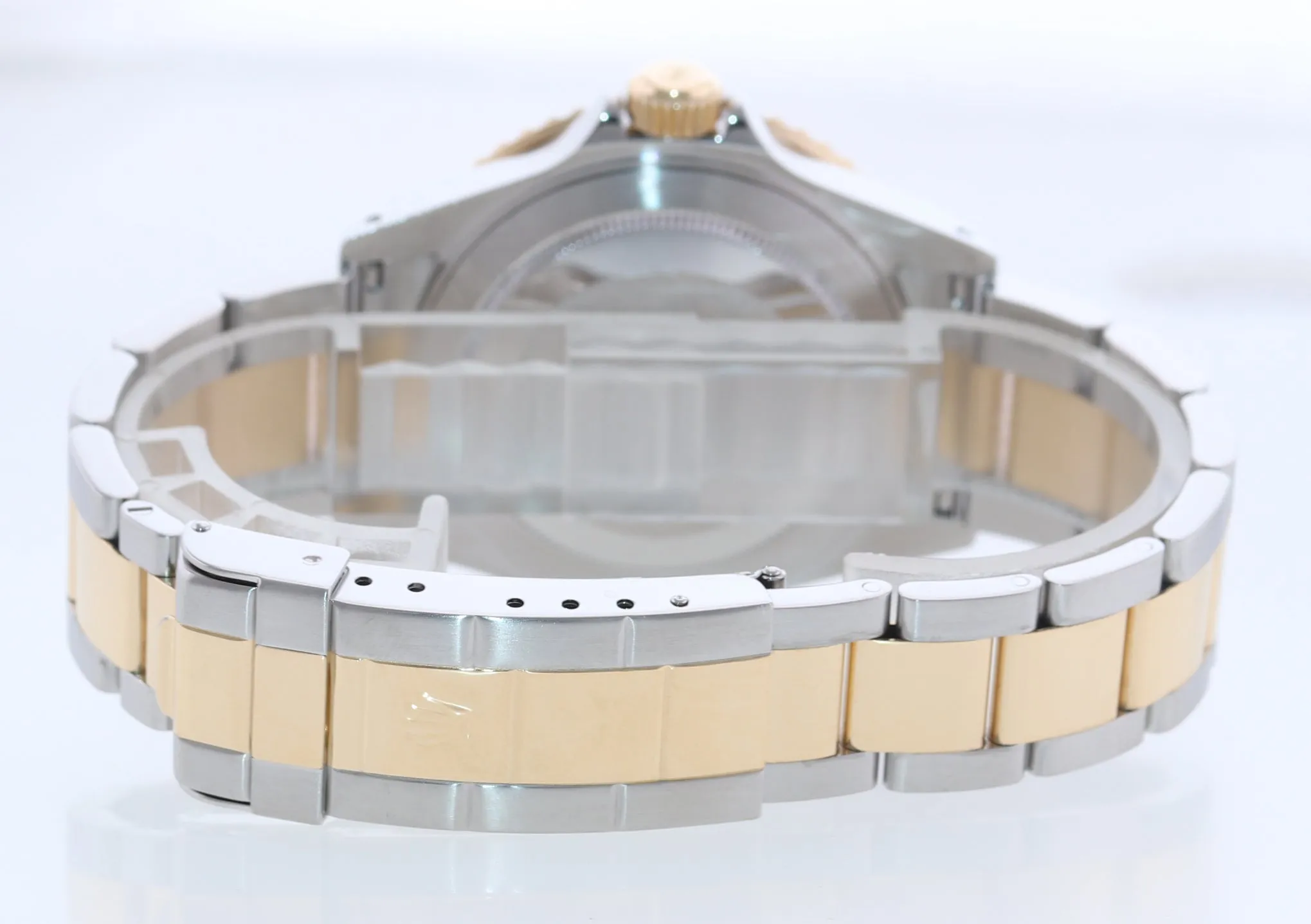 2002 Rolex Submariner 16613 Two Tone Steel Yellow Gold Blue Sunburst 40mm Watch