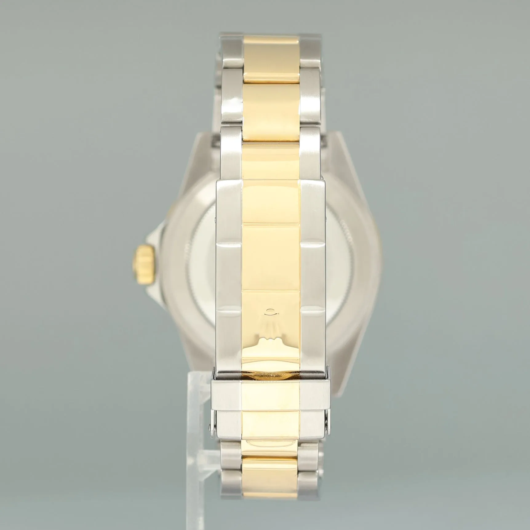 2004 MINT GOLD BUCKLE Rolex Submariner 16613 Two Tone Gold Serti Diamond Watch