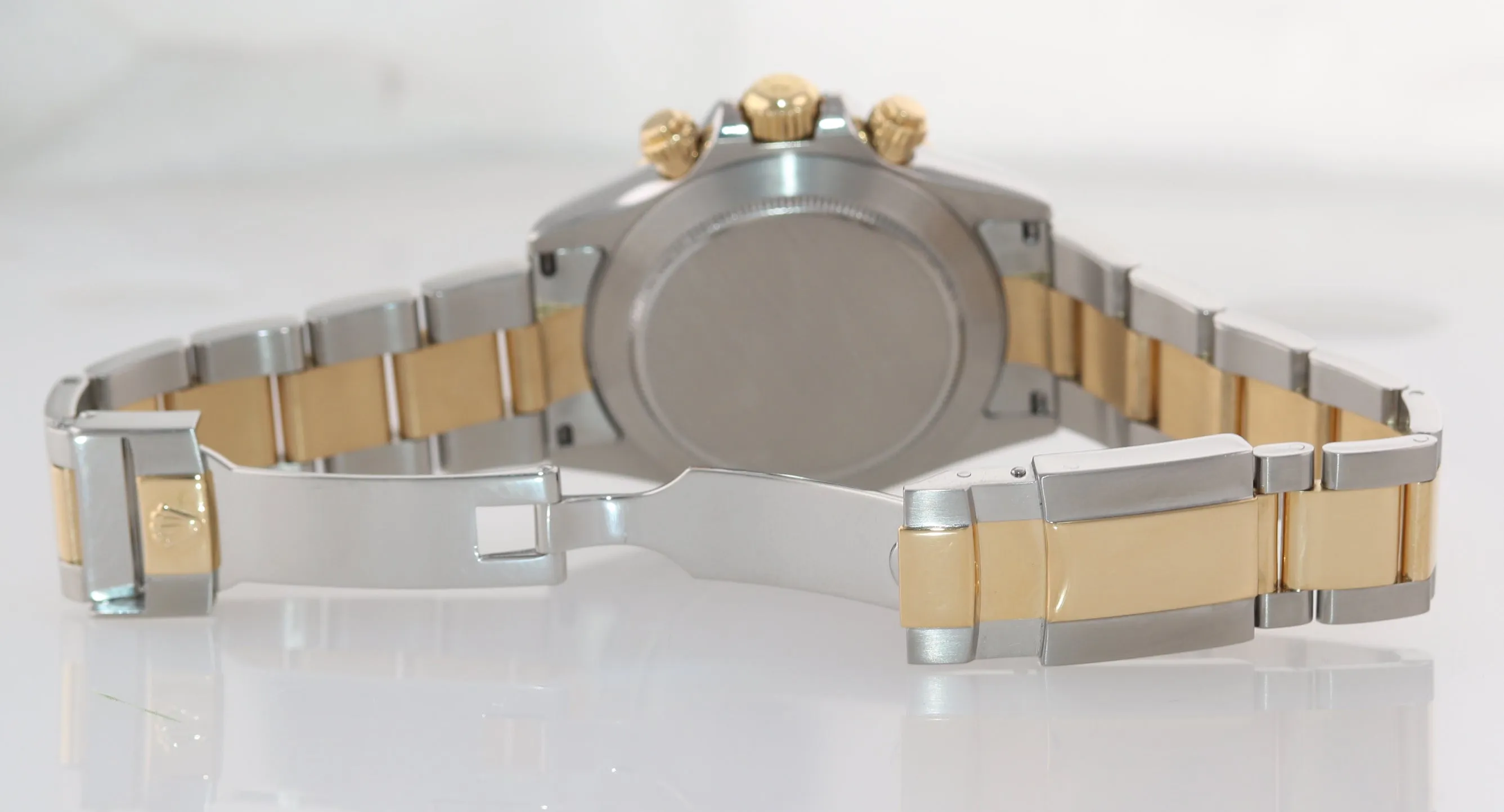 2004 Rolex Daytona 116523 Champagne Steel 18k Yellow Gold Two Tone Steel Watch