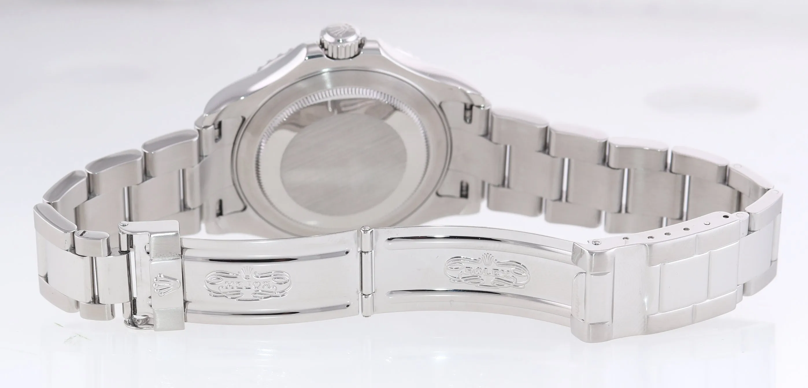2005 PAPERS Rolex Yacht-Master 16622 Steel Platinum Dial 40mm Watch Box