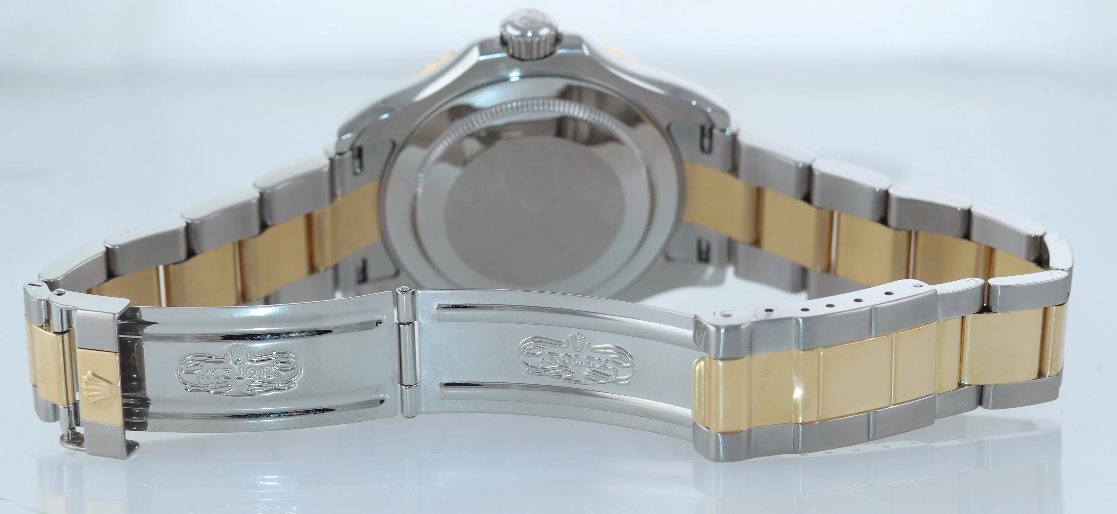 2005 Rolex 16623 Two Tone Gold Steel Yachtmaster White Sapphire Watch Box