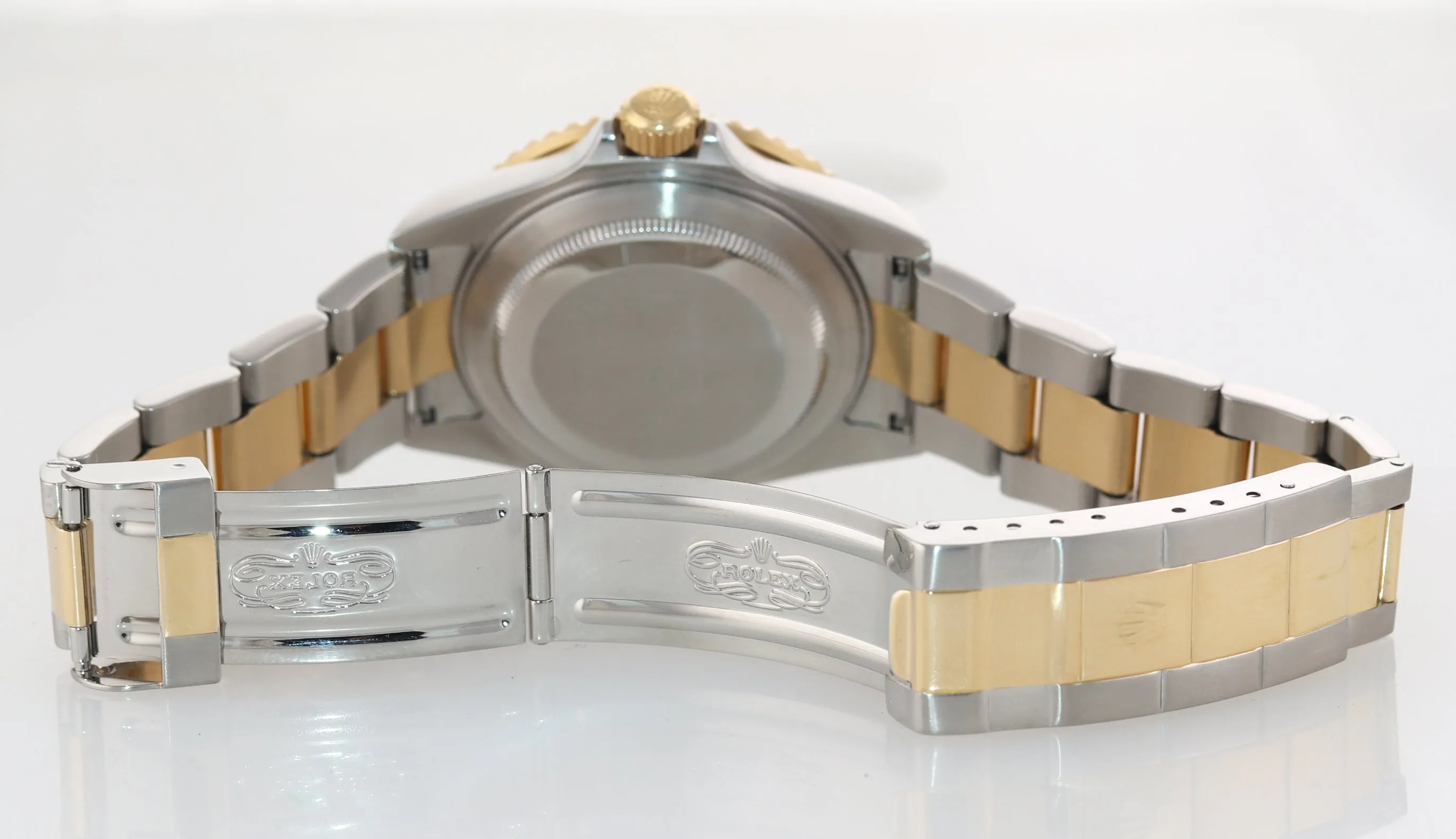 2005 Rolex Submariner 16613 Two Tone Gold Steel Blue Dial no holes Watch Box