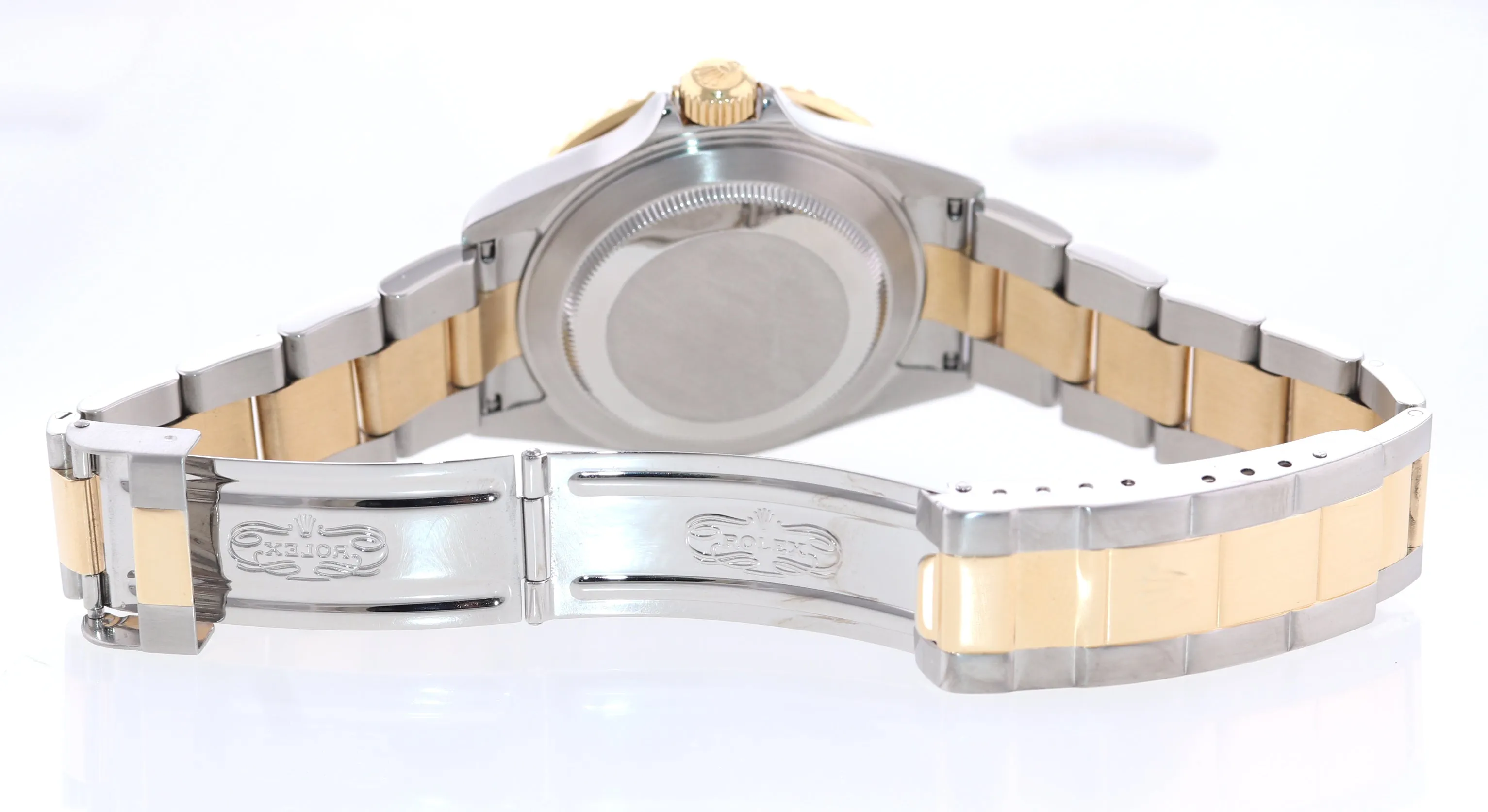2006 Rolex Submariner 16613 Two Tone Steel Gold Blue SEL 40mm No Holes Watch Box