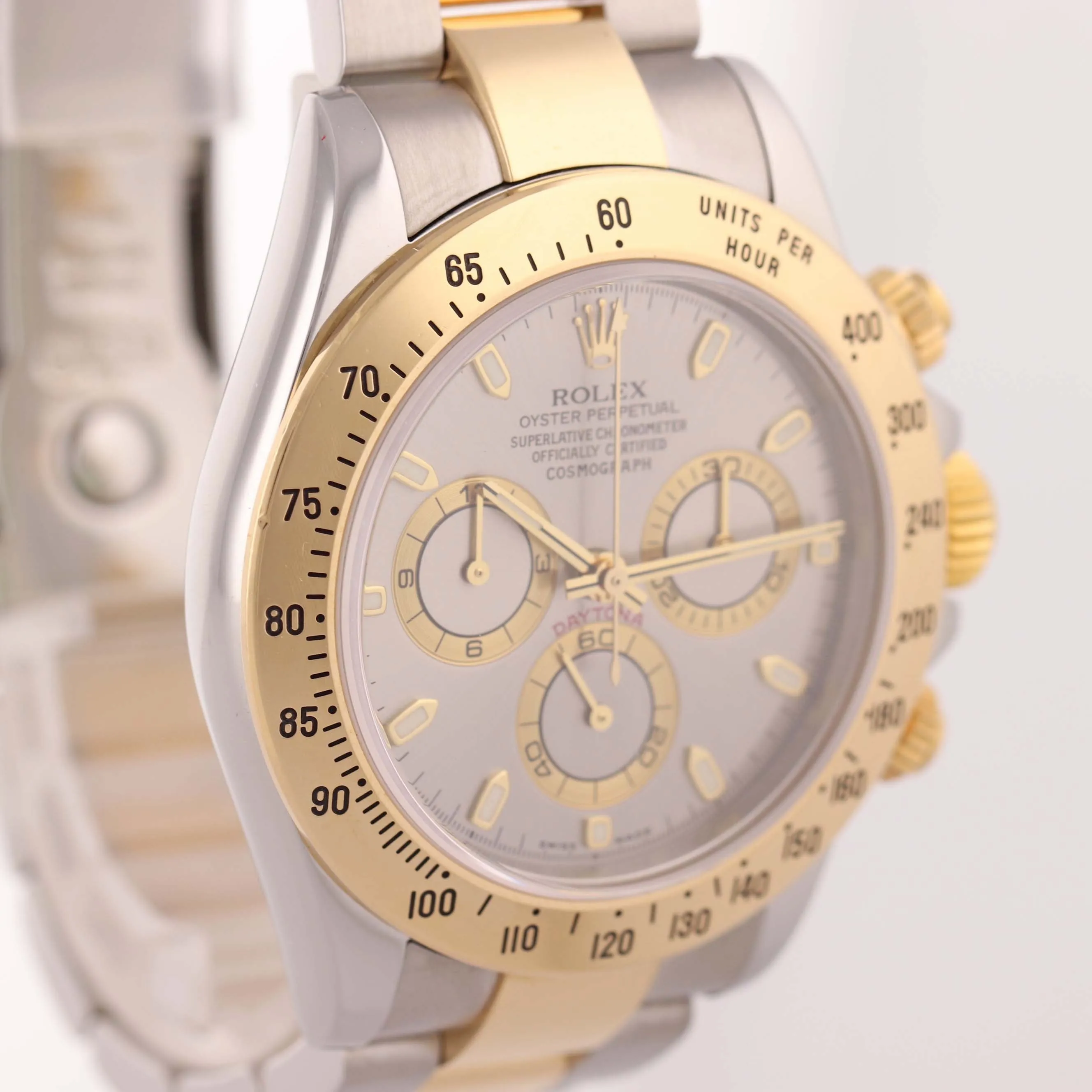 2007 116523 Rolex Daytona Chronograph Slate Steel 18k Gold Two Tone Watch Box