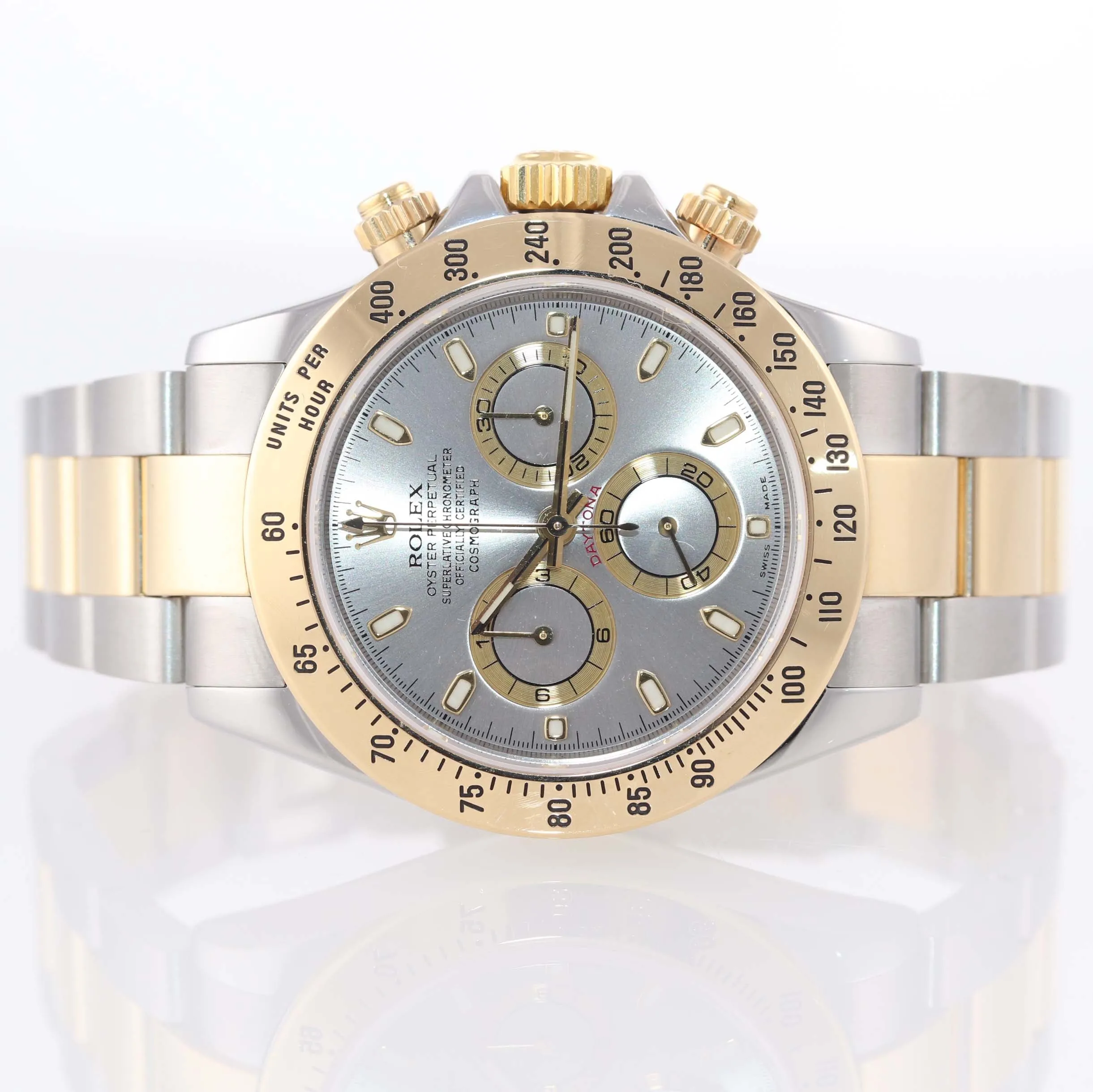 2007 116523 Rolex Daytona Chronograph Slate Steel 18k Gold Two Tone Watch Box