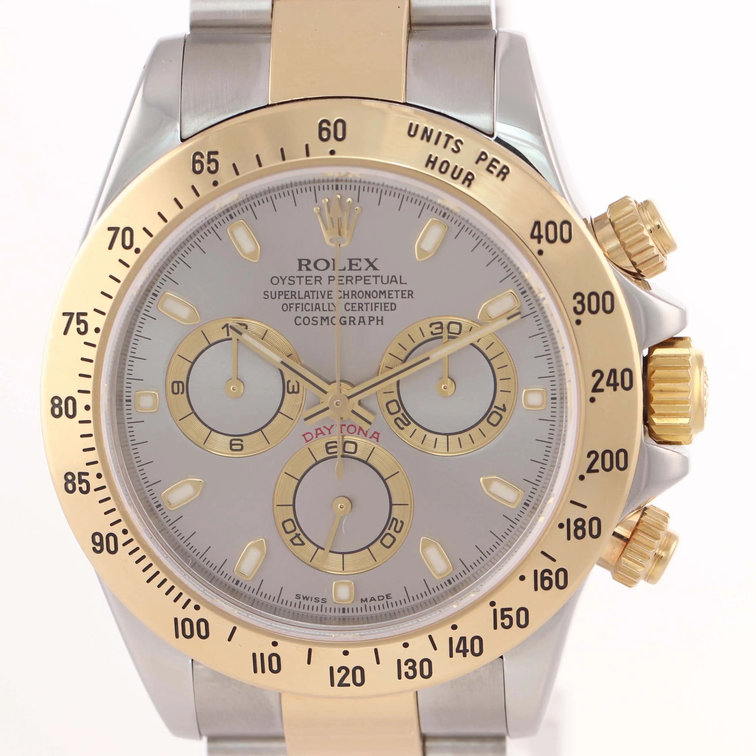 2007 116523 Rolex Daytona Chronograph Slate Steel 18k Gold Two Tone Watch Box