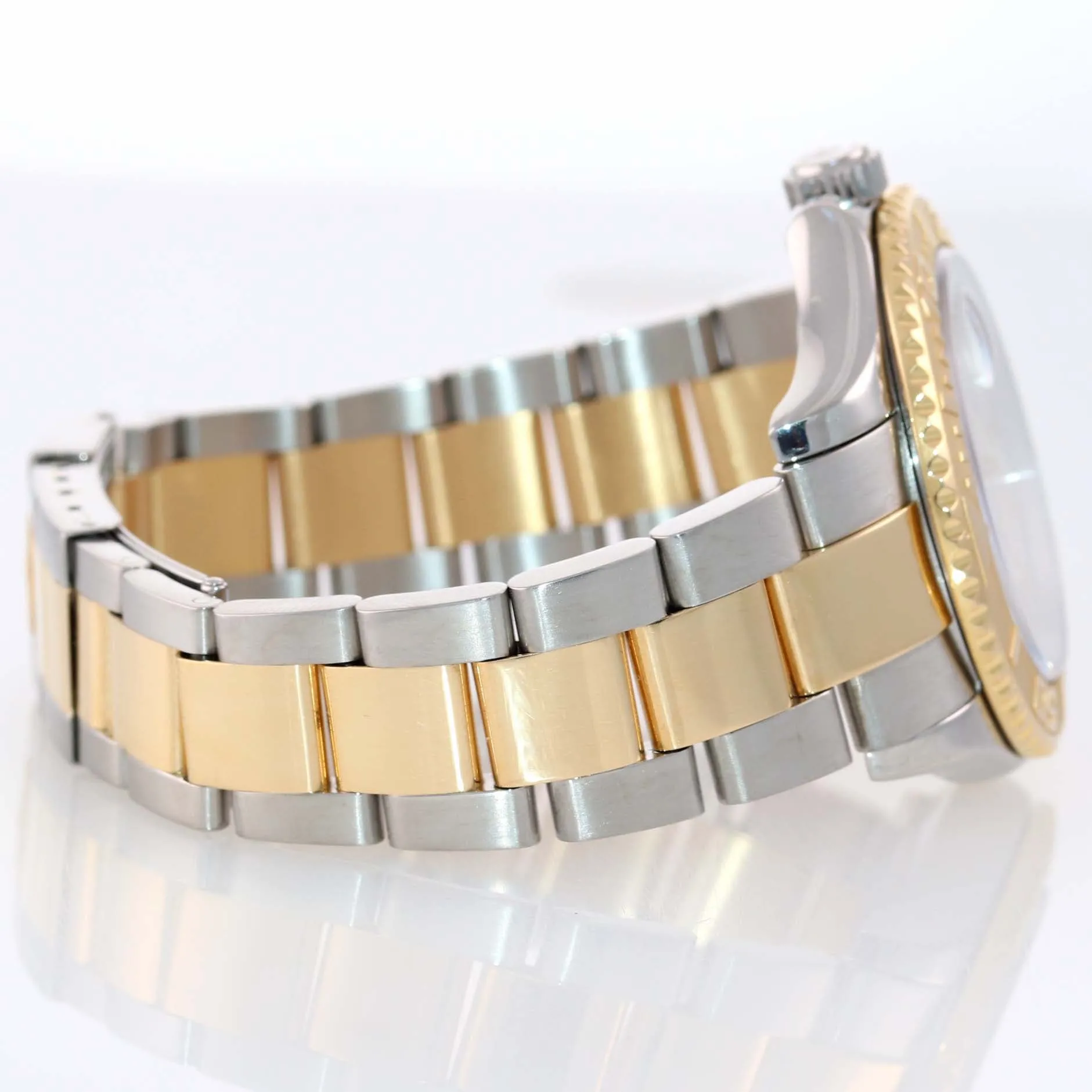 2007 PAPERS FACTORY MOP DIAMOND 16623 Rolex Two Tone Gold Yachtmaster Box Watch