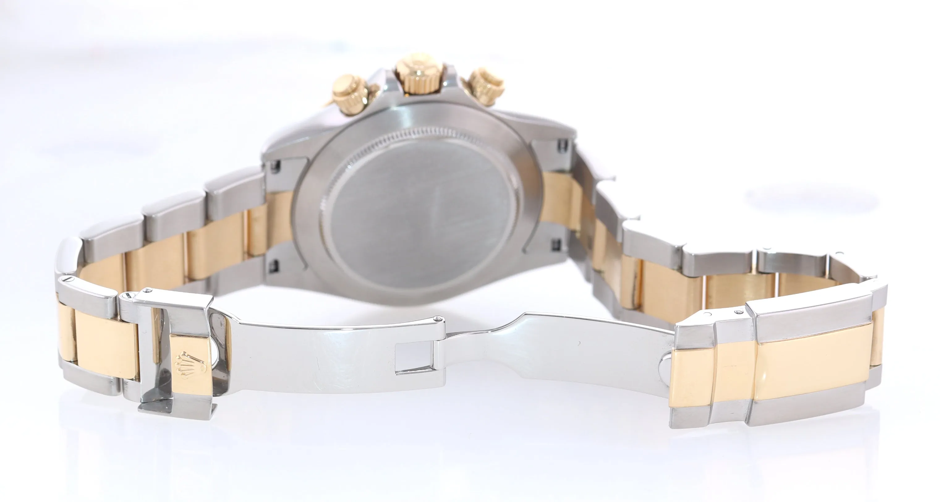 2007 Rolex Daytona 116523 White Steel Yellow Gold Two Tone Watch Box