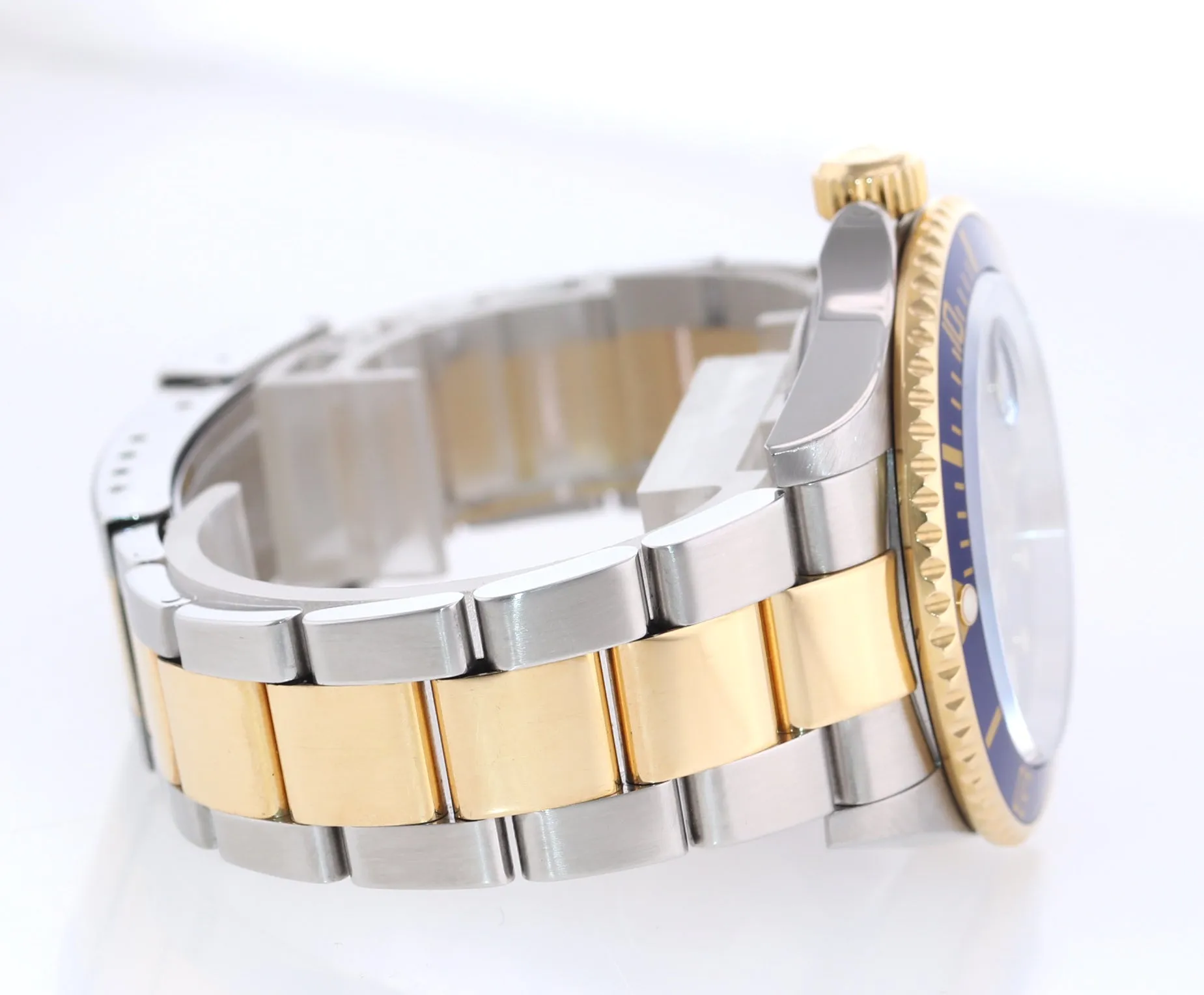 2008 Papers Rehaut Rolex Submariner 16613 Gold Steel Blue Watch Box Gold Buckle