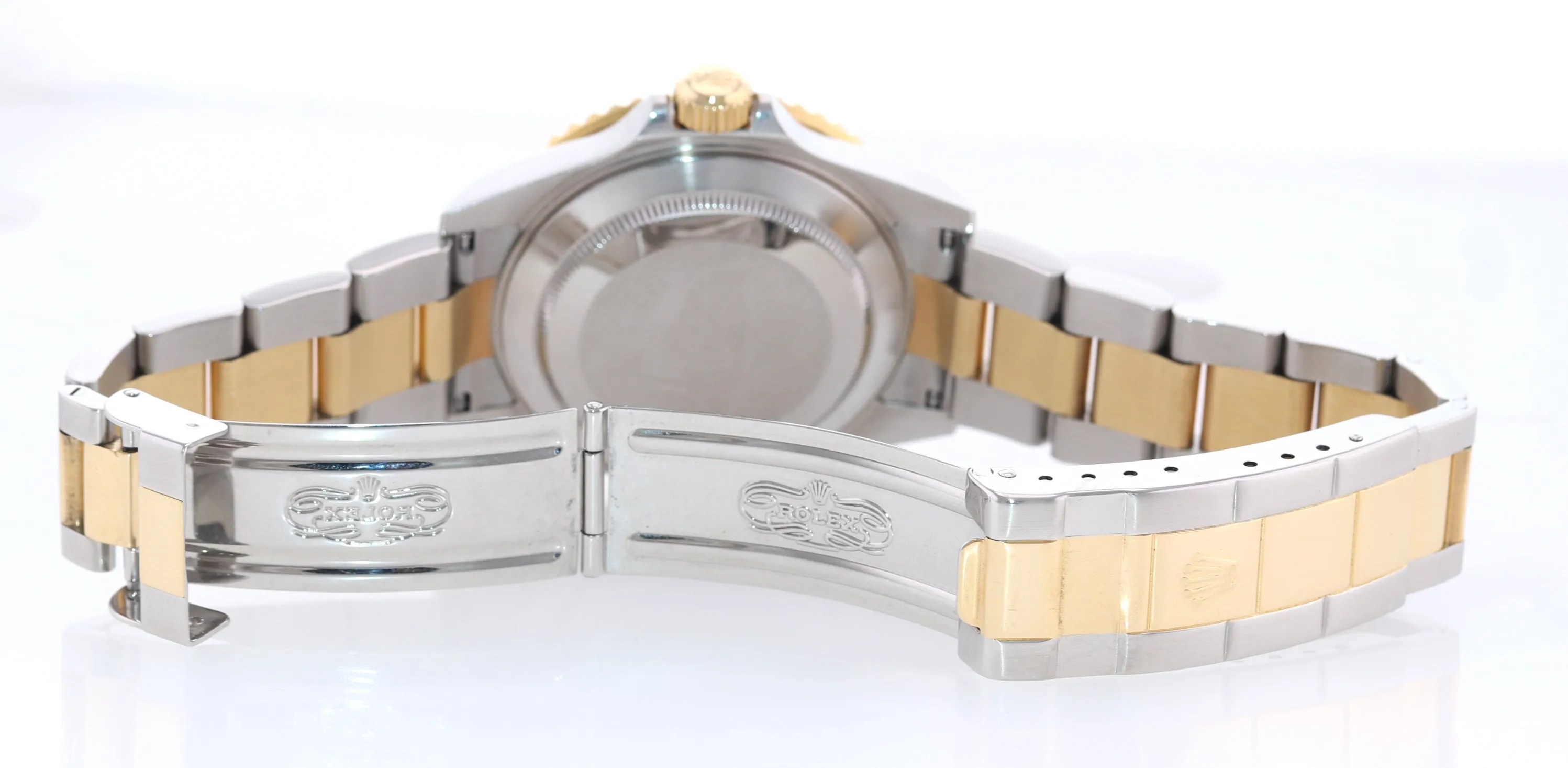 2008 Papers Rehaut Rolex Submariner 16613 Gold Steel Blue Watch Box Gold Buckle