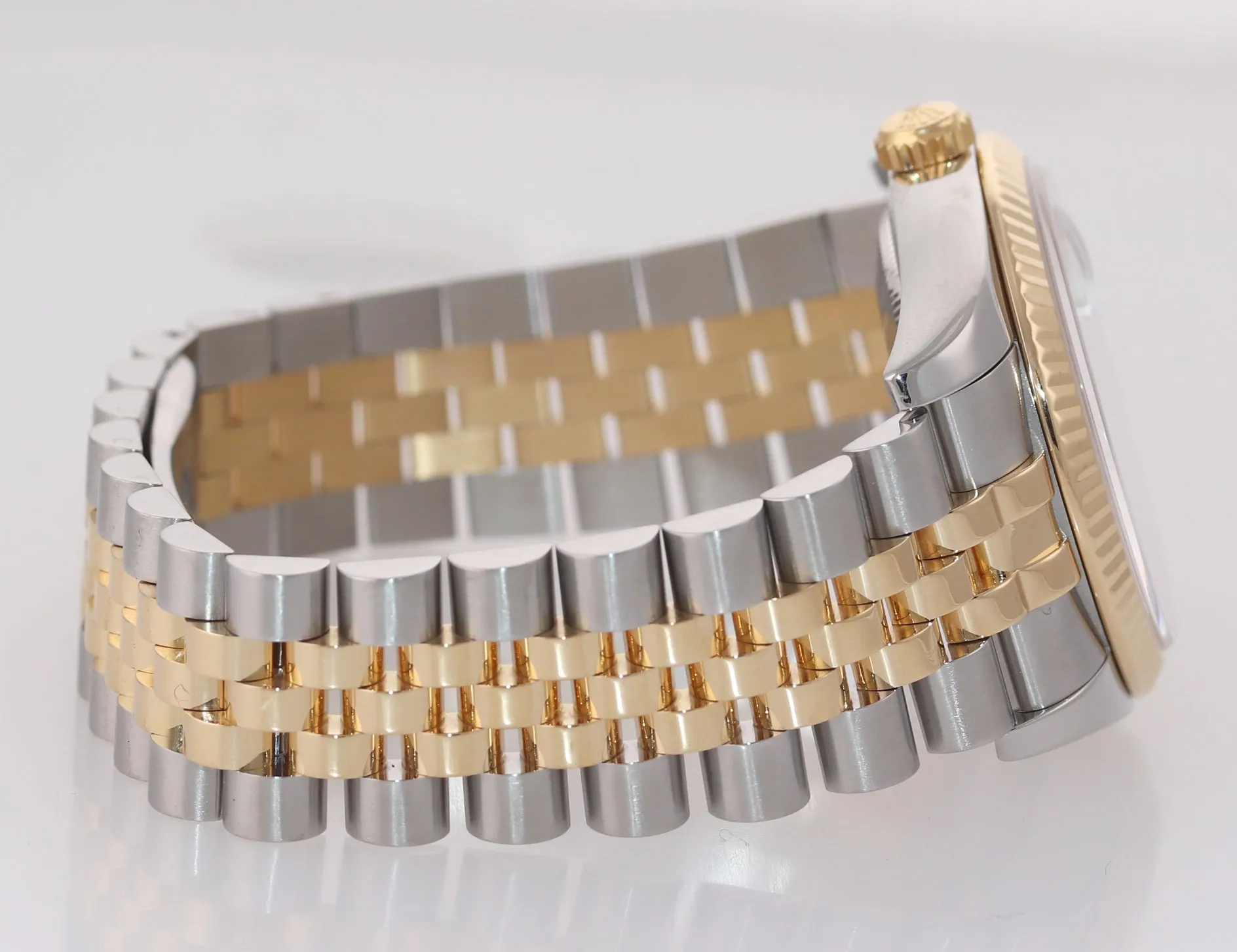 2008 PAPERS Rolex DateJust Jubilee 36mm Diamond 116233 Gold Two Tone Watch Box