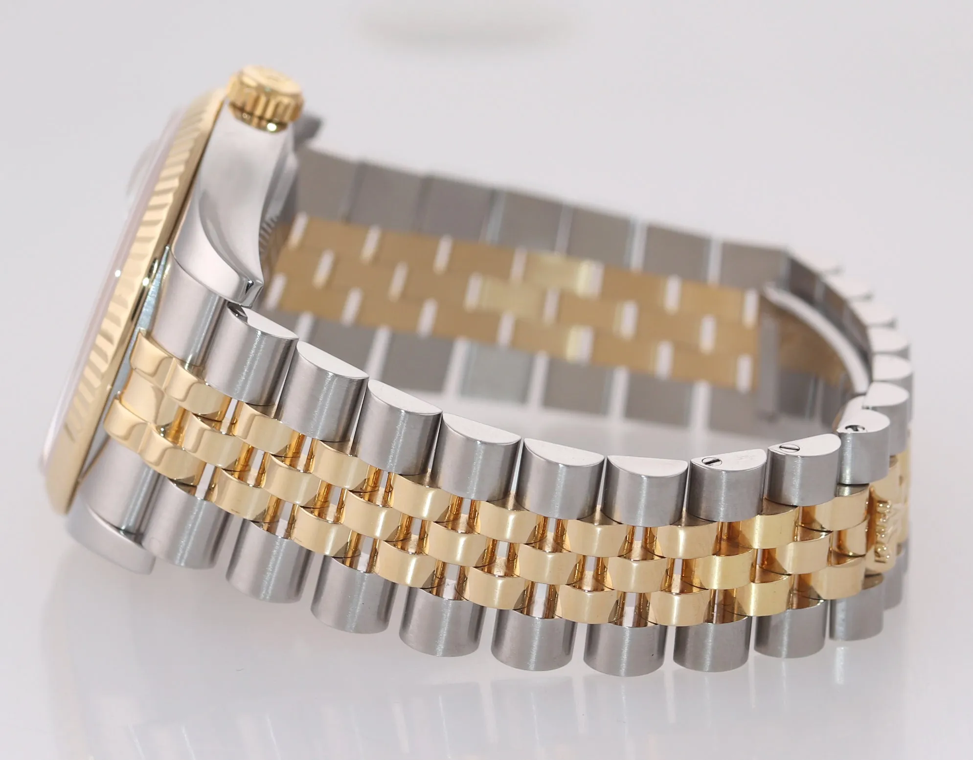 2008 PAPERS Rolex DateJust Jubilee 36mm Diamond 116233 Gold Two Tone Watch Box