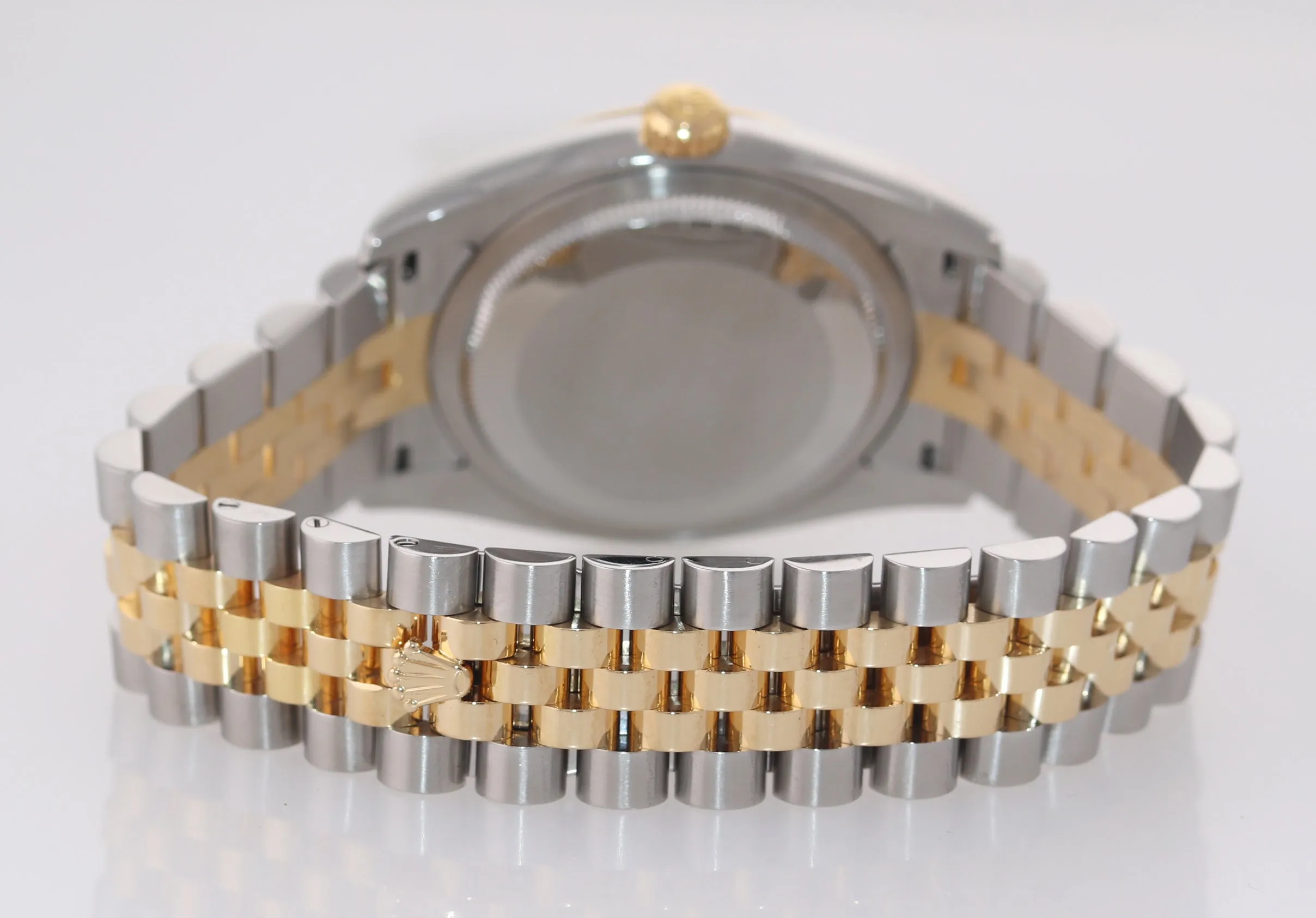 2008 PAPERS Rolex DateJust Jubilee 36mm Diamond 116233 Gold Two Tone Watch Box