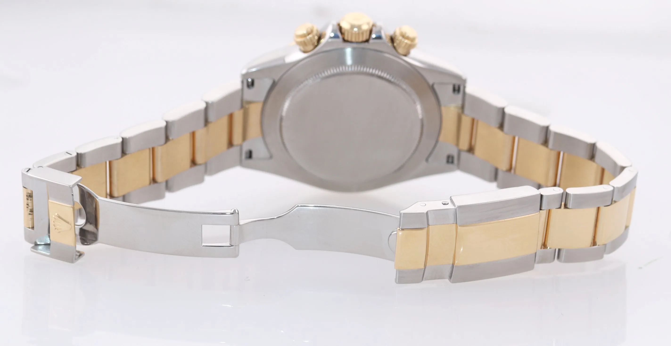 2008 Rolex Daytona 116523 Black Dial Steel 18k Yellow Gold Two Tone Watch Box